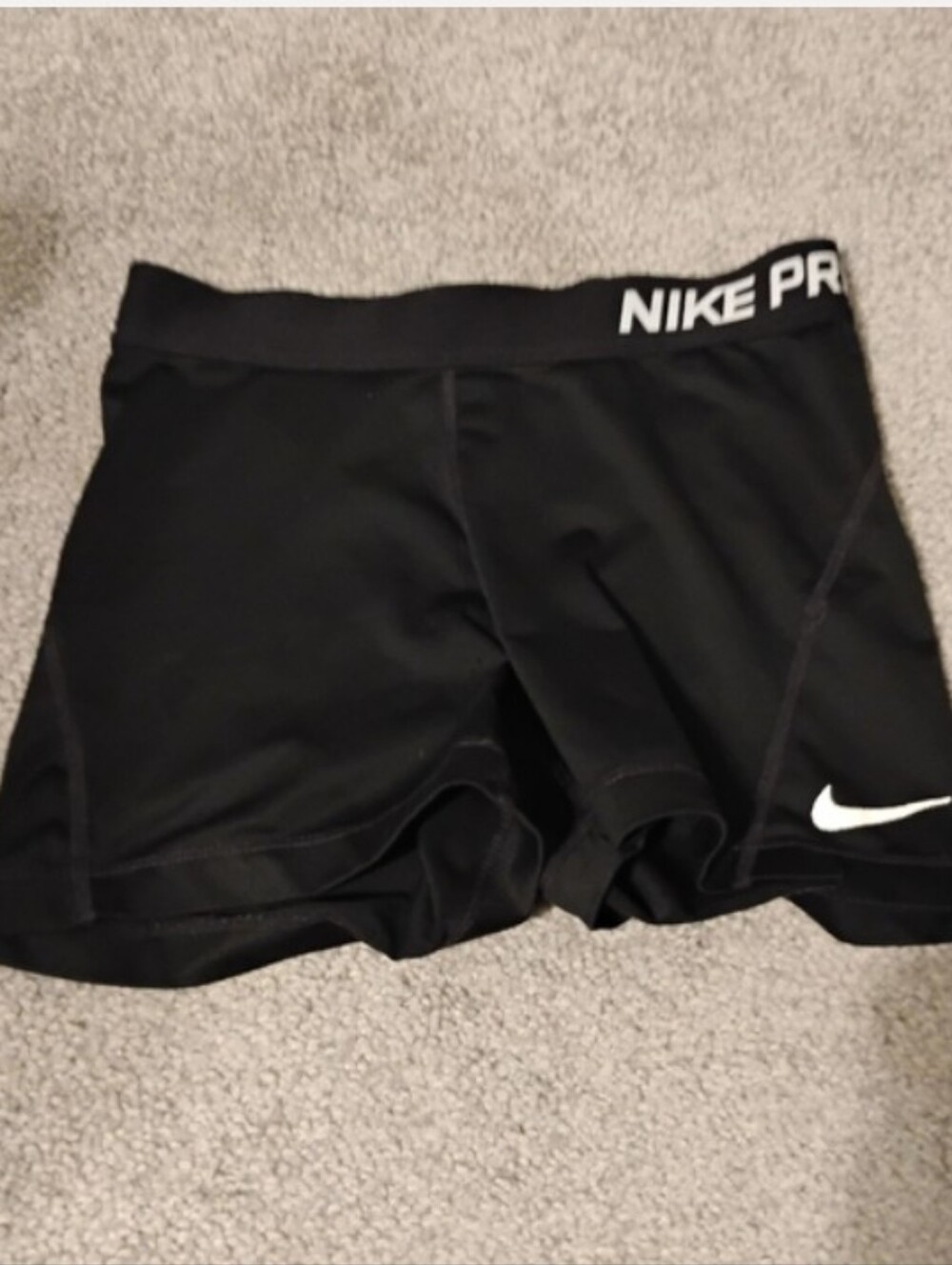 Nike Pro Womens Dri Fit Black Compression Shorts Sz S